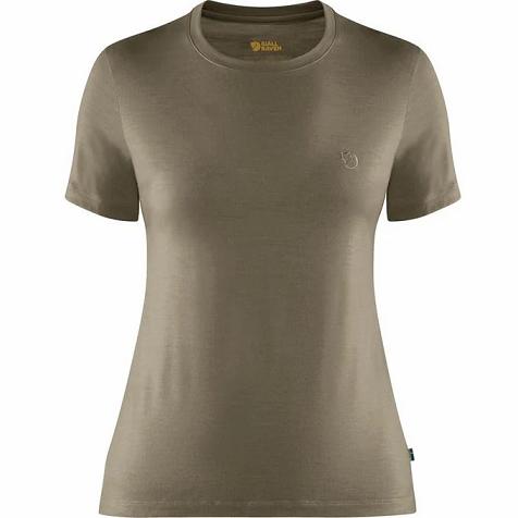 Fjallraven Women Abisko T-Shirt Light Olive PH166193 Philippines